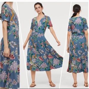 H&M GP&J Baker Collection Floral Midi Dress